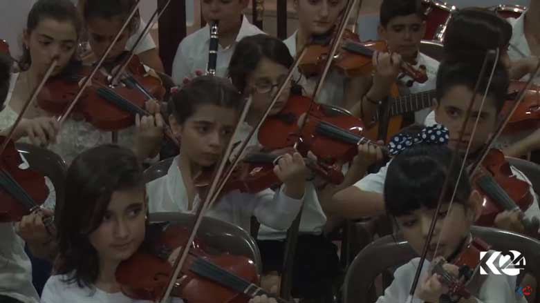 Rojava'nın ilk çocuk orkestrası göz doldurdu